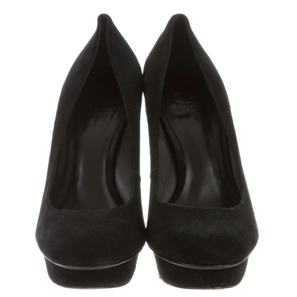 Black Suede Platform Pump - image 1